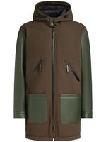 Giuseppe Zanotti manteau Waylen à capuche - Vert