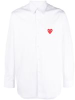 Comme Des Garçons Play chemise à patch logo poitrine - Blanc