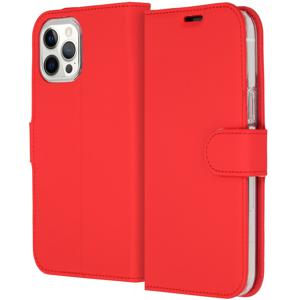 Accezz Wallet Softcase Bookcase iPhone 12 Pro Max Telefoonhoesje Rood
