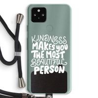 The prettiest: Pixel 5a 5G Transparant Hoesje met koord The prettiest: Pixel 5a 5G Transparant Hoesje met koord