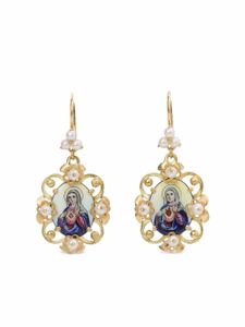 Dolce & Gabbana puces d'oreilles Madonna en or 18ct