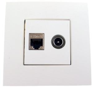 Hirschmann Inbouw combidoos COAX/DATA CAT6 EDB02 - 2300306
