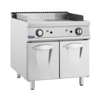 Gas grillplaat - 12 kW - glad / geribbeld - 50 - 300 °C - propaan / LPG / aardgas - onderkast - Royal Catering Gas grillplaat - 12 kW - glad / geribbeld - 50 - 300 °C - propaan / LPG / aardgas - onderkast - Royal Catering