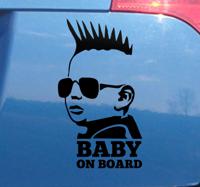 Baby aan boord sticker Rots - thumbnail