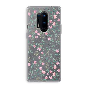Sierlijke bloemen: OnePlus 8 Pro Transparant Hoesje