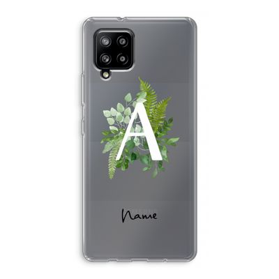 Green Brush: Samsung Galaxy A42 5G Transparant Hoesje