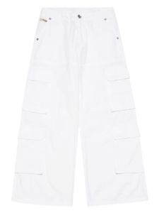 Diesel Kids pantalon droit Psire à poches cargo - Blanc