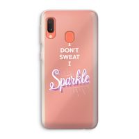 Sparkle quote: Samsung Galaxy A20e Transparant Hoesje