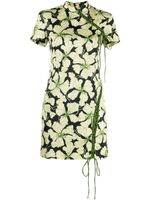 De La Vali robe courte Trapeze à fleurs - Vert