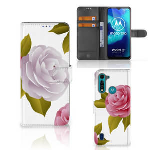 Motorola G8 Power Lite Hoesje Roses