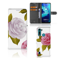 Motorola G8 Power Lite Hoesje Roses - thumbnail