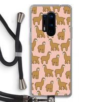 Alpacas: OnePlus 8 Pro Transparant Hoesje met koord