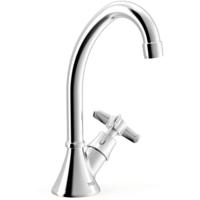 Fonteinkraan Tres Classic | Opbouw | Koudwater kraan | Standaard model | Vintage | Chroom