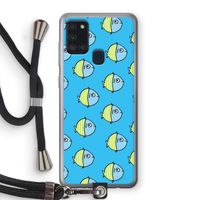 Visjes: Samsung Galaxy A21s Transparant Hoesje met koord