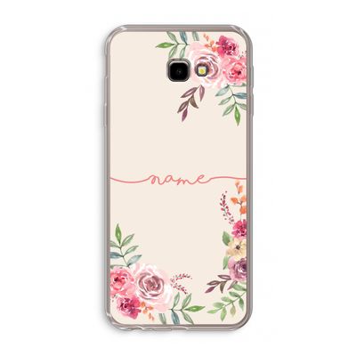 Rozen: Samsung Galaxy J4 Plus Transparant Hoesje