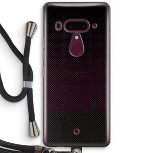 Musketon Halftone: HTC U12+ Transparant Hoesje met koord