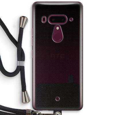 Musketon Halftone: HTC U12+ Transparant Hoesje met koord