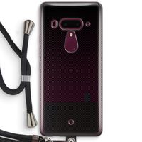 Musketon Halftone: HTC U12+ Transparant Hoesje met koord