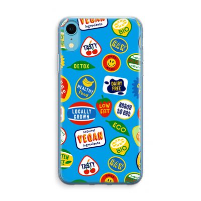 Fruitsticker: iPhone XR Transparant Hoesje