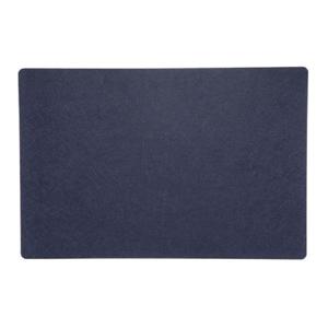 Placemats/onderleggers voor op tafel - donkerblauw - 30 x 45 cm - met ronde hoeken