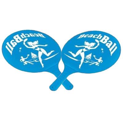 Gebro beachball set - blauw - kunststof - strandspelletje - tennis Gebro beachball set - blauw - kunststof - strandspelletje - tennis