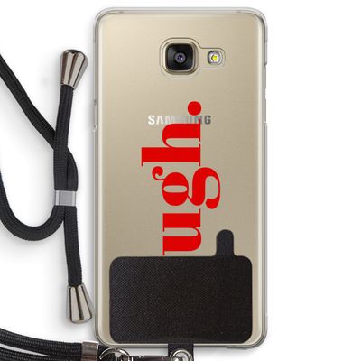 Ugh: Samsung Galaxy A5 (2016) Transparant Hoesje met koord