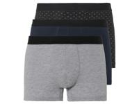 LIVERGY 3 heren boxers (XL, Zwart/marine/grijs) - thumbnail