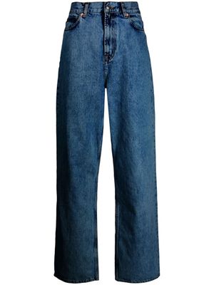 WARDROBE.NYC jean droit à taille basse - Bleu