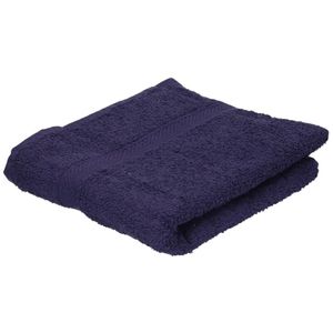 Set van 8x stuks Luxe handdoeken navy blauw 50 x 90 cm 550 grams