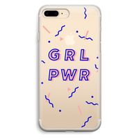 GRL PWR: iPhone 7 Plus Transparant Hoesje