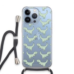 Dinos: iPhone 13 Pro Transparant Hoesje met koord