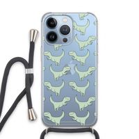 Dinos: iPhone 13 Pro Transparant Hoesje met koord