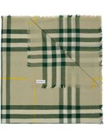 Burberry écharpe en laine à motif Vintage Check - Vert