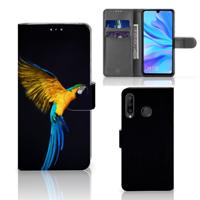 Huawei P30 Lite (2020) | Telefoonhoesje | Met pasjeshouder | Papegaai