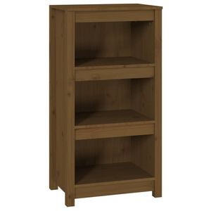 vidaXL Boekenkast 50x35x97 cm massief grenenhout honingbruin