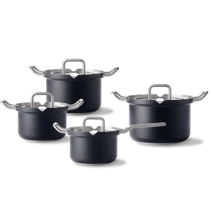 Q-linair Master Glas Black pannenset 4-delig