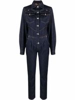 Philipp Plein combinaison en jean à coupe slim - Bleu - thumbnail