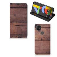 Google Pixel 4a Book | Wallet Case | Old Wood