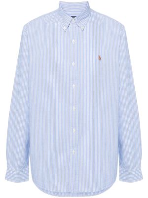 Polo Ralph Lauren chemise en coton à rayures - Bleu