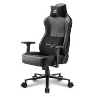 Sharkoon SGS30 Universele gamestoel Gestoffeerde gevoerde zitting Beige, Zwart