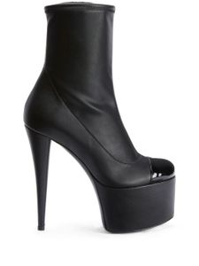 Giuseppe Zanotti bottes Gz-yana 150 mm en cuir - Noir