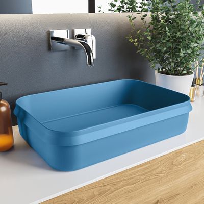 MONDIAZ ARVO Waskom solid surface 55cm kleur Jeans / Jeans