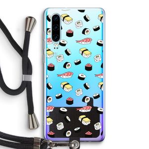 Sushi time: Huawei P30 Transparant Hoesje met koord