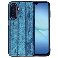 Wood Blue Samsung Galaxy A17 | Beschermhoes TPU Randen PU Achterkant