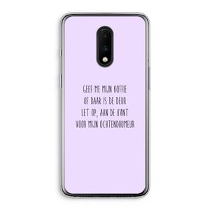 Ochtendhumeur: OnePlus 7 Transparant Hoesje