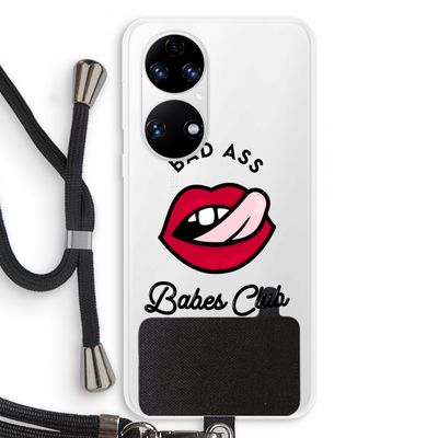 Badass Babes Club: Huawei P50 Transparant Hoesje met koord