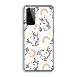 Rainbow Unicorn: OnePlus 9 Pro Transparant Hoesje
