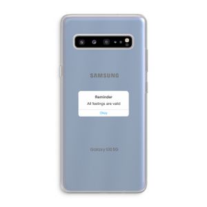 Reminder: Samsung Galaxy S10 5G Transparant Hoesje
