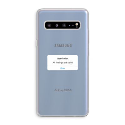 Reminder: Samsung Galaxy S10 5G Transparant Hoesje