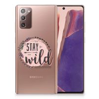 Samsung Note 20 Telefoonhoesje met Naam Boho Stay Wild